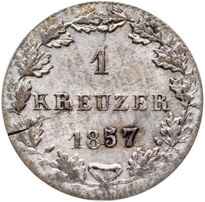 купить Германия, Вольный город Франкфурт 1 крейцер 1857