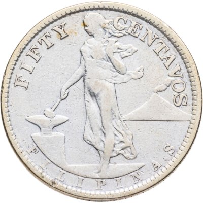 купить Филиппины 50 сентаво (centavos) 1921