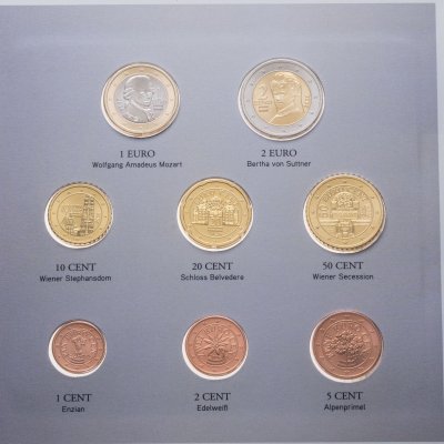 купить Австрия 2026 официальный годовой набор евро из 8-ми монет "250 лет Венскому Бург театру" в буклете