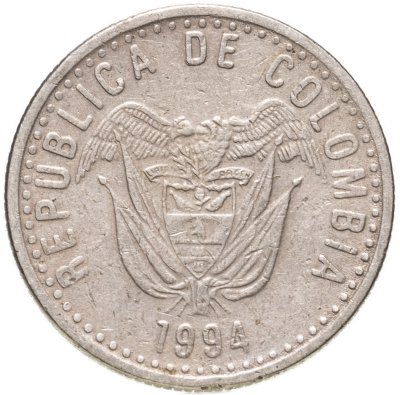 купить Колумбия 50 песо (pesos) 1994