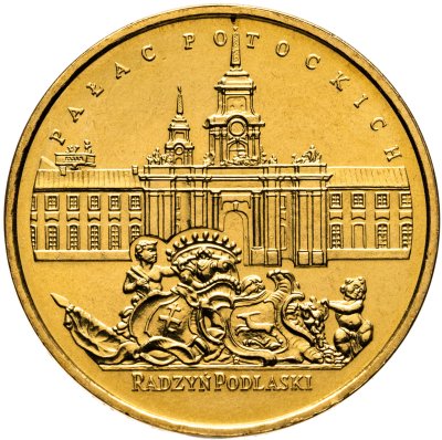 купить Польша 2 злотых (zlote) 1999 "Замки и дворцы Польши - Радзынь-Подляский дворец Потоцких"