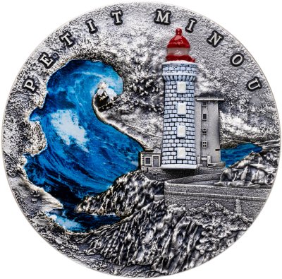 купить Ниуэ 2 доллара 2022 "Маяк Пти-Мину", в футляре с сертификатом