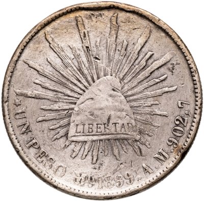 купить Мексика 1 песо (peso) 1899