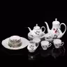 Купить Сервиз чайно-кофейный "Роза" на 5 персон (24 предмета), фарфор, деколь, золочение, Kahla, Германия, 1960-1990 гг.