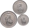 Купить Швейцария набор 3 монет 1968-1983
