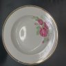 Купить Набор из 3-х суповых тарелок с цветочным орнаментом, фарфор, золочение, деколь, Дулевский фарфоровый завод (Дулёво), СССР, 1968-1991 гг.