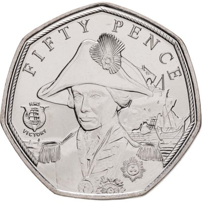 купить Джерси 50 пенсов (pence) 2022 "HMS Victory - Портрет Нельсона"