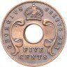 Купить Британская Восточная Африка 5 центов (cents) 1949