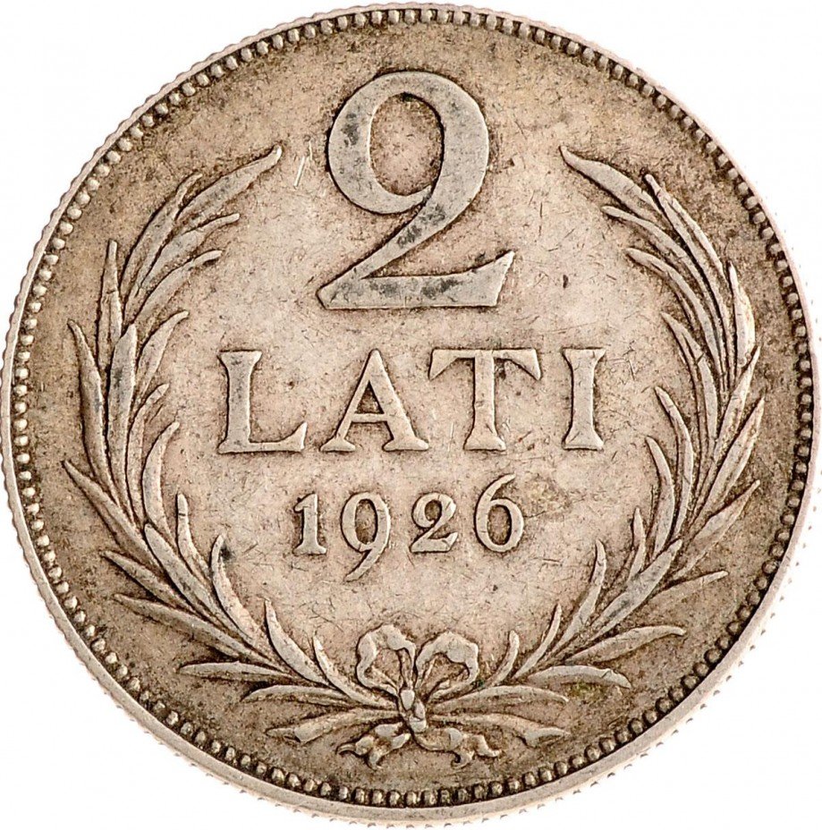 купить Латвия 2 лата 1926 серебро 835