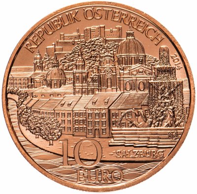 купить Австрия 10 евро 2014 Зальцбург