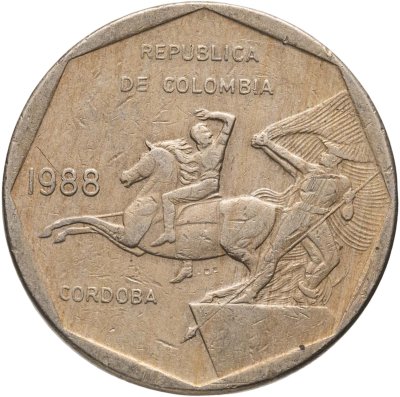 купить Колумбия 10 песо (pesos) 1988