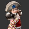 Купить Статуэтка "Мальчик с ягненком на плечах", фарфор, роспись, золочение, Фарфоровый завод А.Г. Попова, Российская империя, 1840-1850 гг.