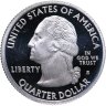 Купить США 25 центов (квотер, 1/4 доллара, quarter dollar) 2009 S Proof Американские Виргинские острова (U.S. Virgin Islands),  знак монетного двора "S" - Сан-Франциско