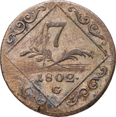 купить Австрия 7 крейцеров 1802