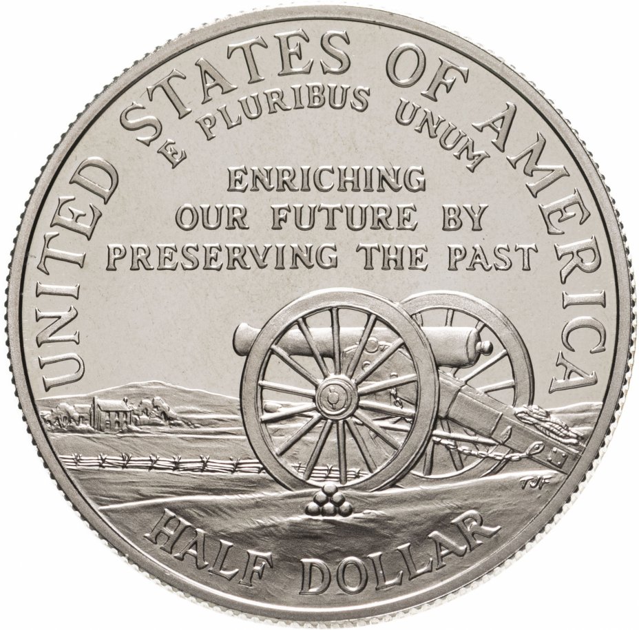 купить США 50 центов (cents) 1995 "Поля сражений гражданской войны"
