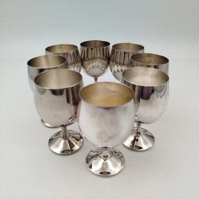 купить Набор рюмок на 8 персон, металл, Западная Европа, 1950-1990 гг.