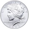 Купить США 1 доллар 2023  Р "Peace dollar мирный доллар"  в футляре с сертификатом