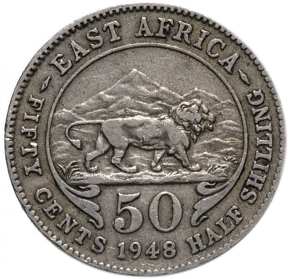 купить Восточная Африка 50 центов (cent) 1948