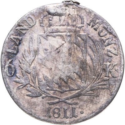 купить Германия, Бавария 6 крейцеров 1811
