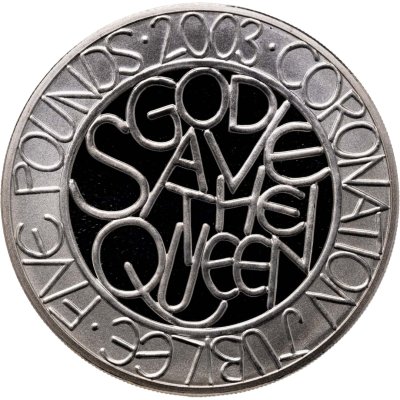 купить Великобритания 5 фунтов 2003 «50 лет Коронации»