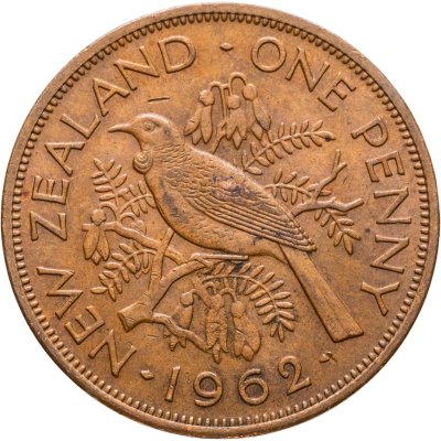 купить Новая Зеландия 1 пенни (penny) 1962