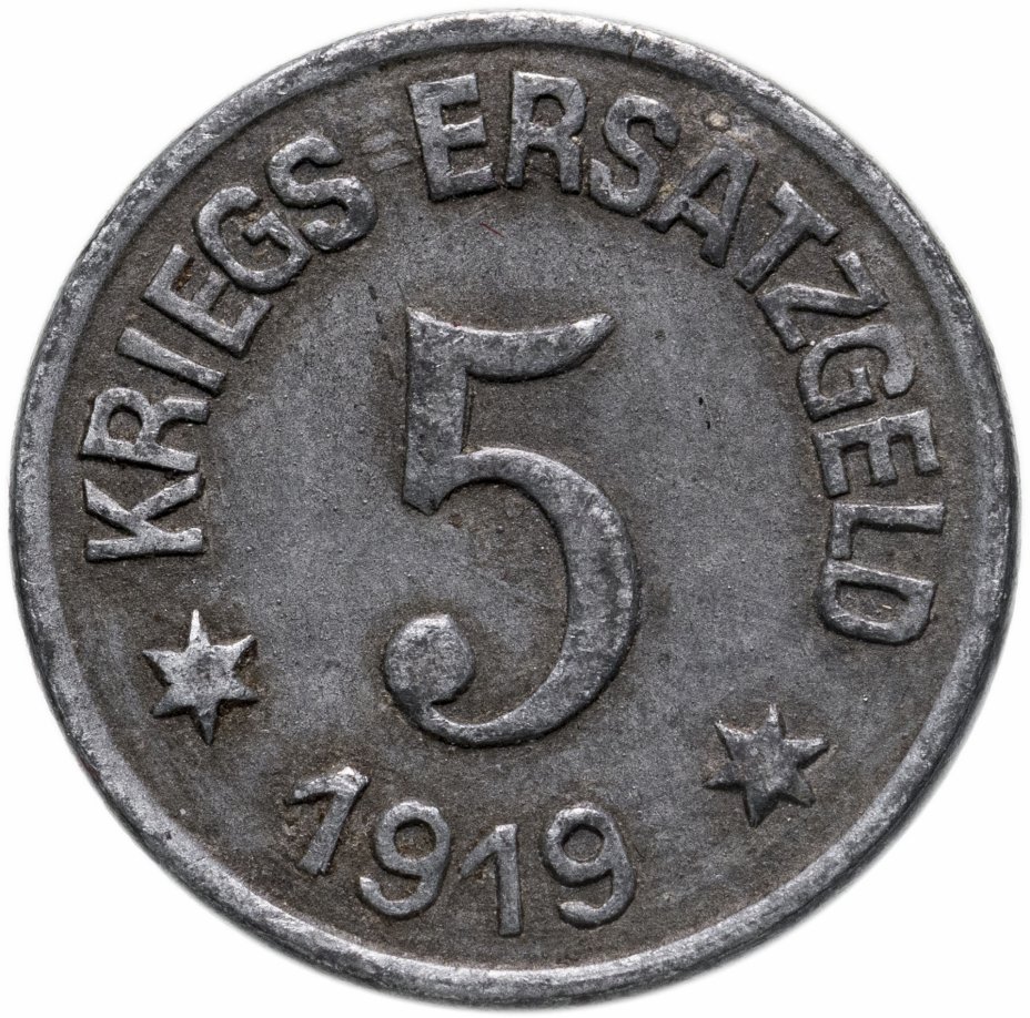 купить Германия (Крефельд) нотгельд 5 пфеннигов 1919