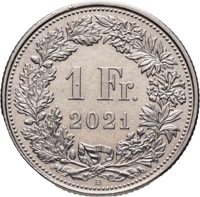 купить Швейцария 1 франк 2021