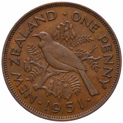 купить Новая Зеландия 1 пенни (penny) 1951