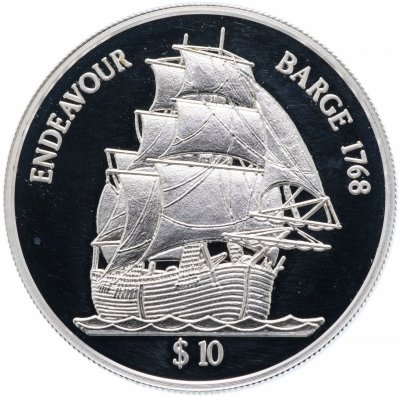купить Фиджи 10 долларов 1998 "Его Величества Корабль «Индевор»"