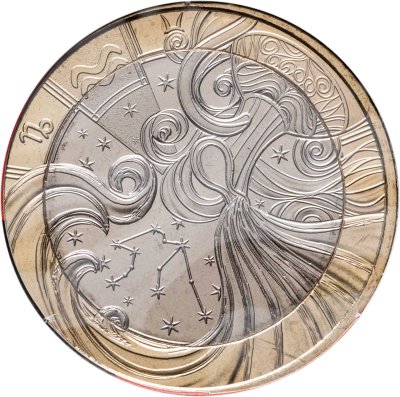 купить Франция 5 евро 2025 "Знаки зодиака - Водолей"