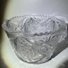Купить Конфетница с растительным декором, хрусталь, алмазная грань, СССР, 1970-1990 гг.