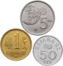Купить Испания набор монет 1980-1982 (3 штуки) Чемпионат мира по футболу 1982