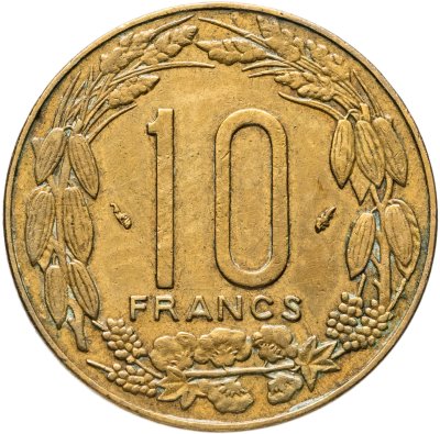купить Центральная Африка (BEAC) 10 франков (francs) 1975