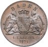 Купить Германия, Баден 1 крейцер 1871 "Победа в войне с Францией"