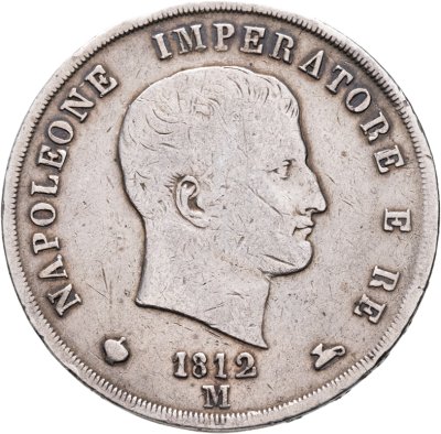 купить Королевство Италия 5 лир 1812 М Наполеон Бонапарт