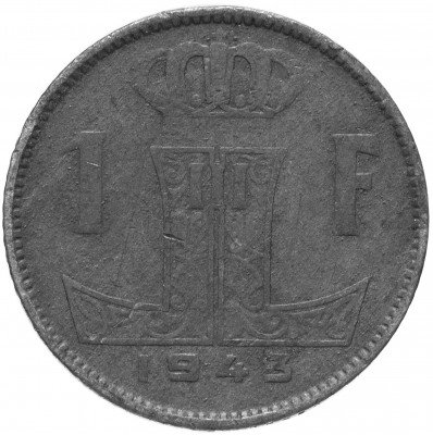 купить Бельгия 1 франк 1943