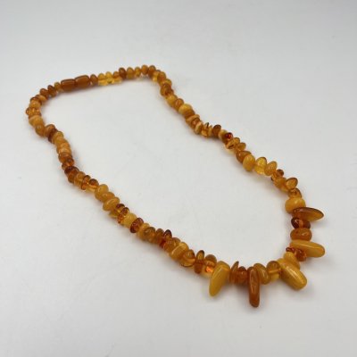 купить Бусы винтажные с бусинами различных форм, янтарь, СССР, 1960-1990 гг.