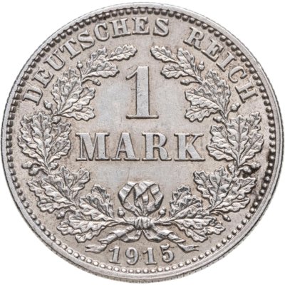 купить Германия 1 марка 1915 J знак монетного двора: "J" - Гамбург