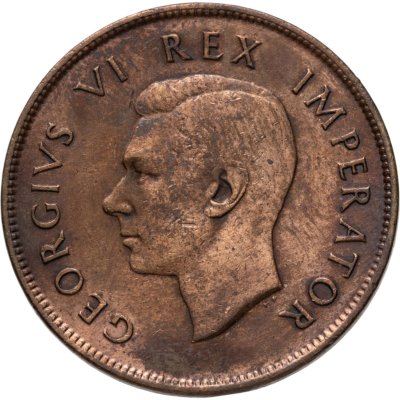 купить ЮАР 1 пенни (penny) 1942 Точка после даты