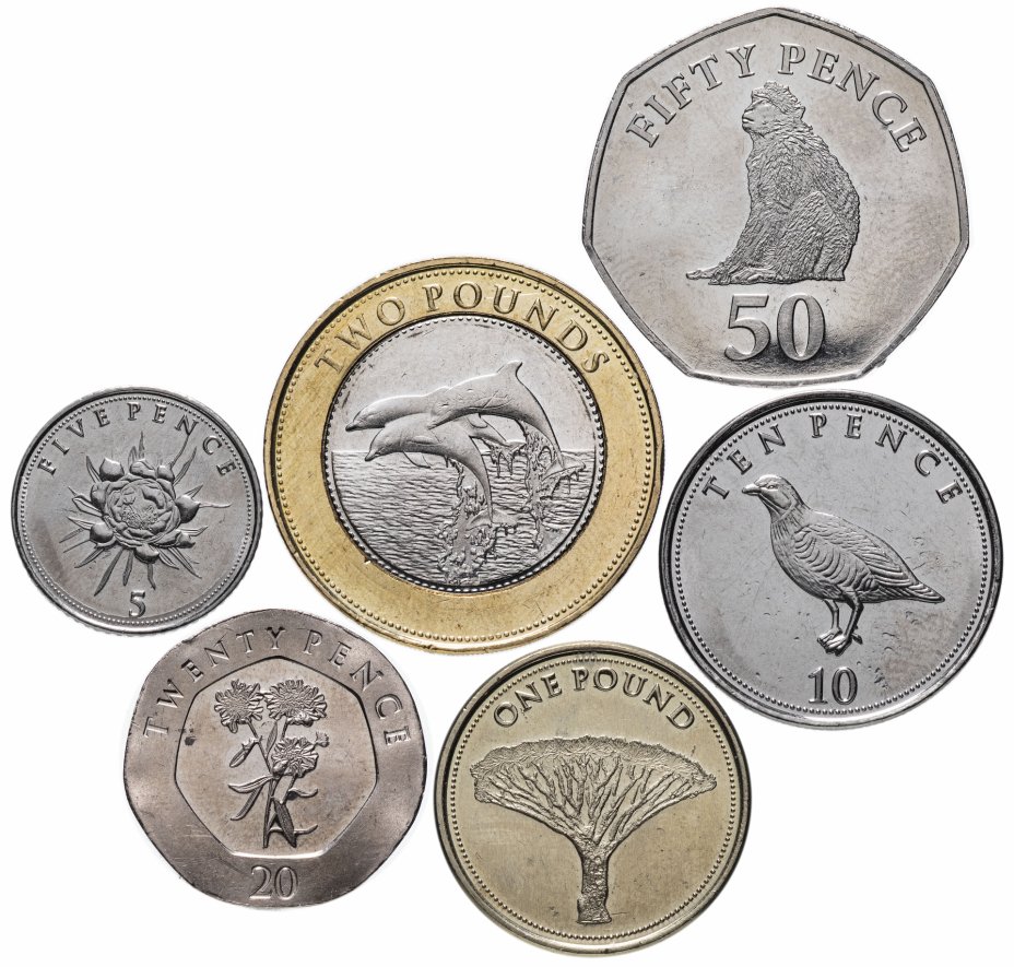 купить Гибралтар набор 6 монет 2015-2016 год