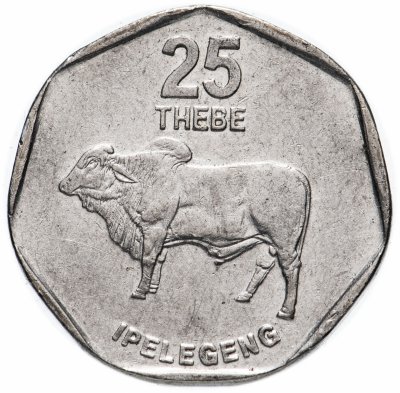 купить Ботсвана 25 тхебе (thebe) 1998-2009, случайная дата