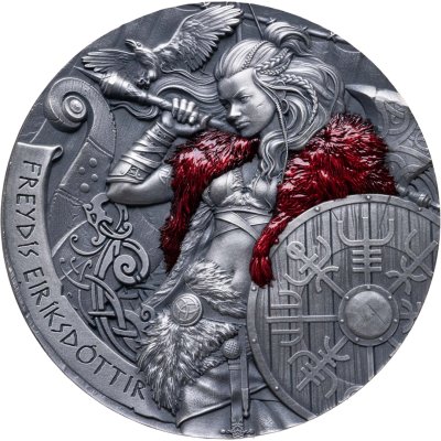 купить Камерун 2000 франков 2024 "Викинг Фрейдис Эриксдоттир" в футляре с сертификатом