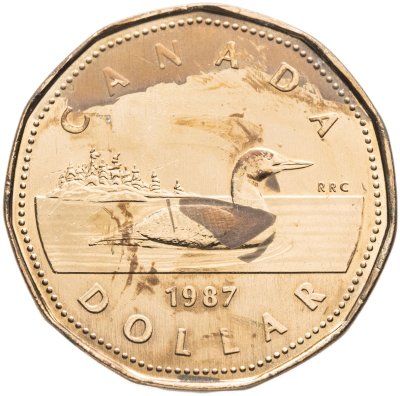 купить Канада 1 доллар (dollar) 1987