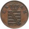 Купить Германия, Саксония 2 пфеннига (pfennige) 1856 F