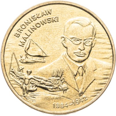 купить Польша 2 злотых 2002 "Польские путешественники - Бронислав Малиновский (1884-1942)"