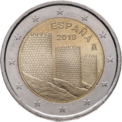 купить Испания 2 евро (euro) 2019 Памятники ЮНЕСКО - Старый город Авила