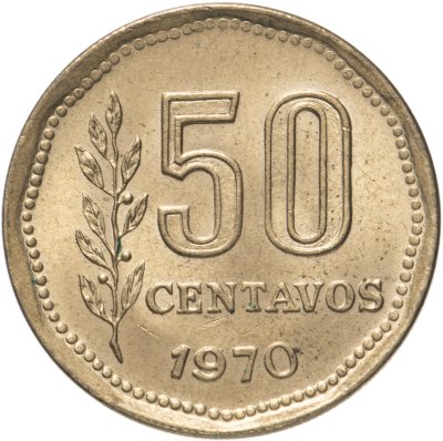 купить Аргентина 50 сентаво 1970