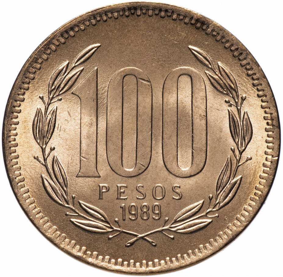 купить Чили 100 песо (pesos) 1989