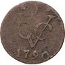 Купить Голландская Ост-Индия 1 дуит 1790 "Герб Гелдерланда"