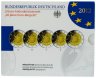 Купить Германия комплект 2 евро 2012 Proof "10 лет евро" дворы A, D, F, G, J, в официальном буклете